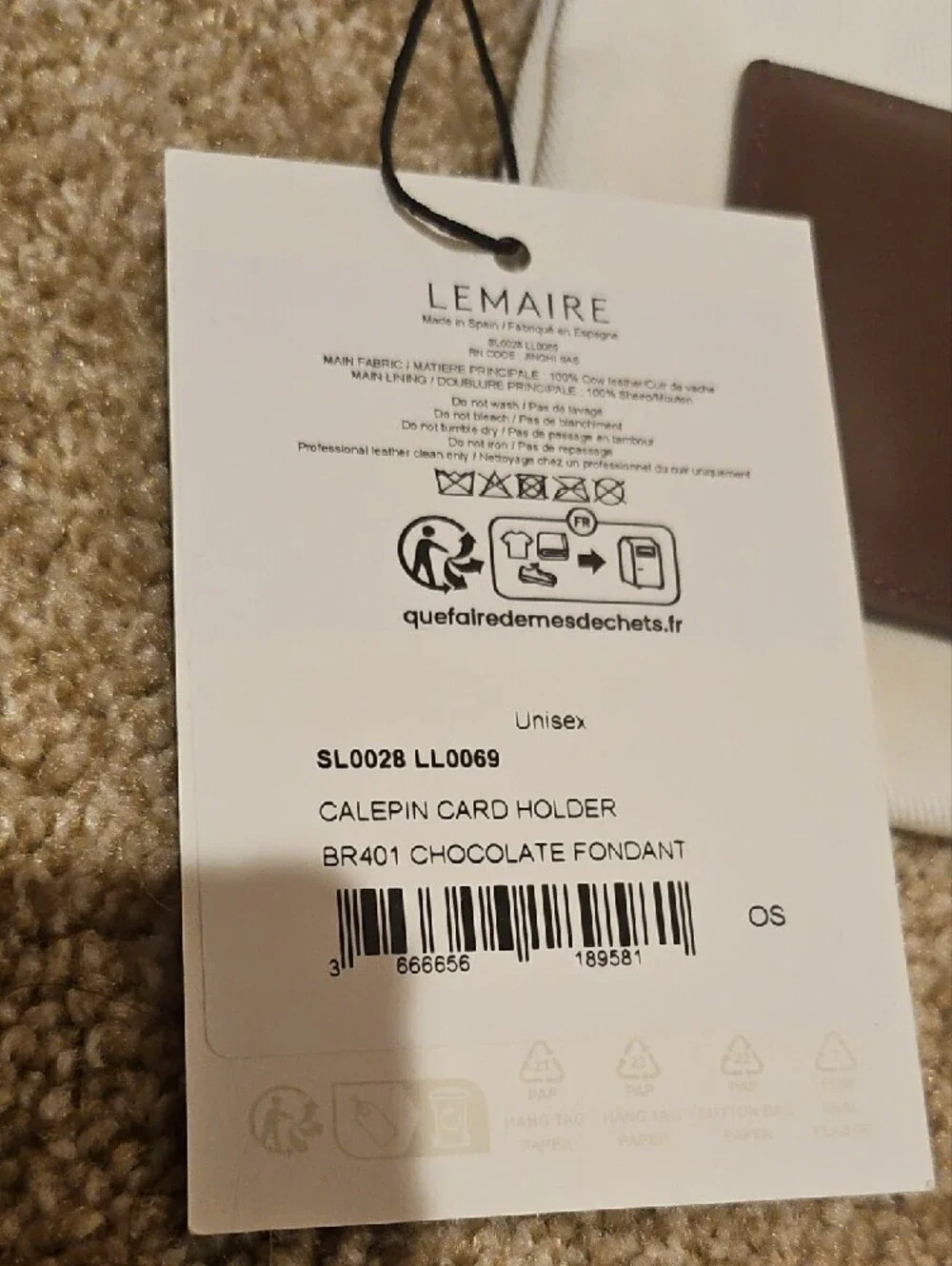 Lemaire slim leather